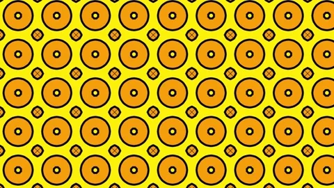 Abstract geometric seamless circles pattern animation scrolling right. Stock Footage 201901253