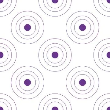 Abstract geometric seamless circles pattern. Stock vector illustration isolated Stock Illustration