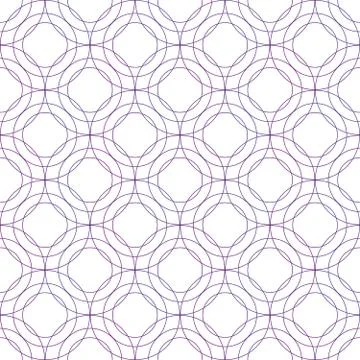 Abstract geometric seamless circles pattern. Stock vector illustration isolated Illustrazione stock