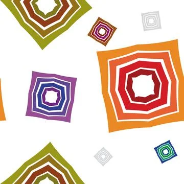 Abstract geometric seamless colorful pattern, modern style Stock Illustration