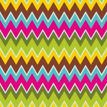 Abstract geometric seamless pattern. Aztec style with triangle and line triba Stock Illustration