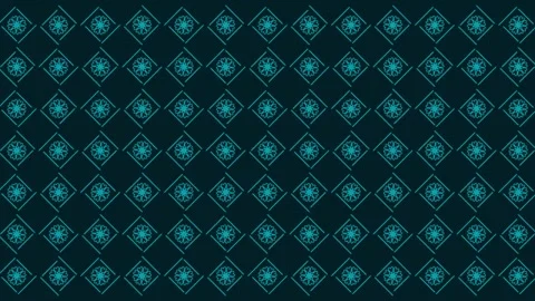 Abstract Geometric Seamless Pattern Background With Blue Decorative Shapes Stock Footage 320554050
