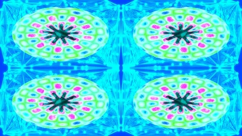 Abstract geometric seamless pattern background with vibrant teal and pink s.. Stock Footage 337496432