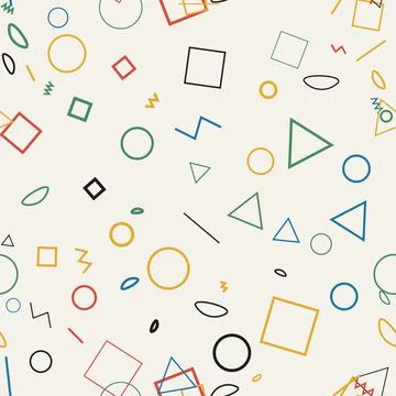 Abstract geometric seamless pattern background 库存插图