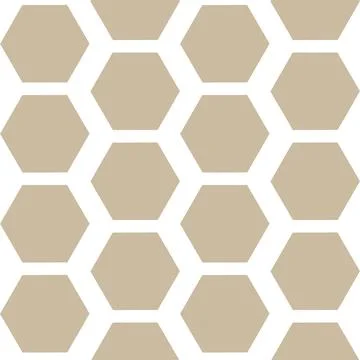 Abstract geometric seamless pattern beige hexagon honeycomb illustration Illustrazione stock
