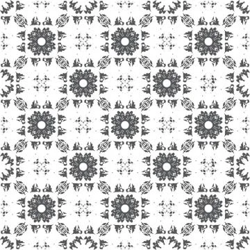 Abstract geometric seamless pattern with birds. Stockillustratie