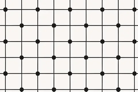 Abstract geometric seamless pattern black dots grid Stockillustratie