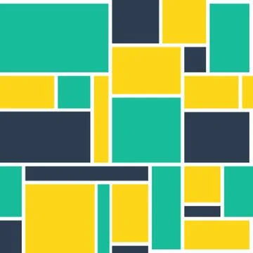 Abstract Geometric Seamless Pattern Block Background. Vector Illustration Illustrazione stock