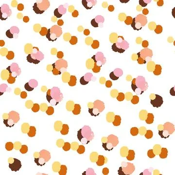 Abstract geometric seamless pattern with circles. Modern abstract design for Stock Illustration