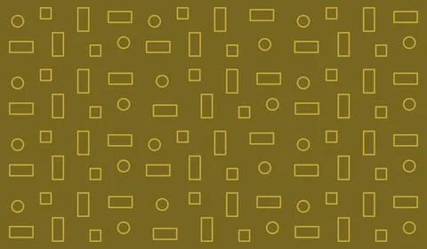 Abstract Geometric Seamless Pattern with Circles and Rectangles Stock Illustration