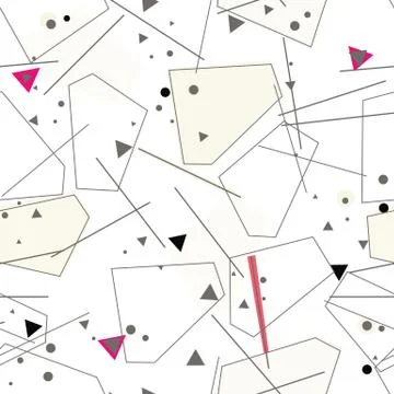 Abstract geometric seamless pattern colored Stock Illustration