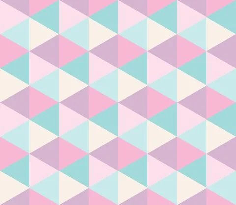 Abstract geometric seamless pattern. Colorful ornamental design with triangles イラスト素材