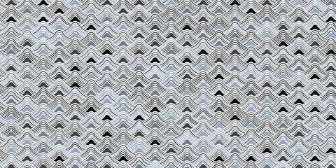 Abstract geometric seamless pattern with curved wavy lines Stock Illustration