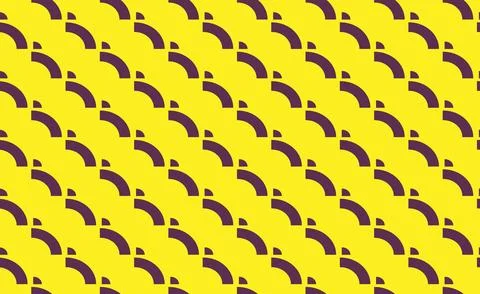 Abstract Geometric Seamless Pattern with Curved Purple Lines. Stock Illustration