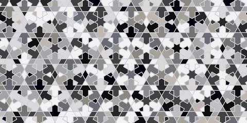 Abstract geometric seamless pattern design modern luxury background with poly Stock Illustration