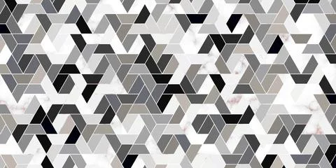 Abstract geometric seamless pattern design modern luxury background with poly Stock Illustration