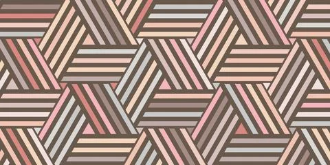 Abstract geometric seamless pattern design modern pastel color background Stock Illustration