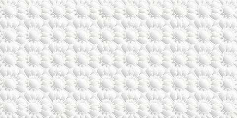 Abstract geometric seamless pattern design modern luxury of floral white and  Stock Illustration