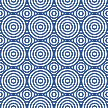 Abstract geometric seamless pattern. Different circles ornament. イラスト素材