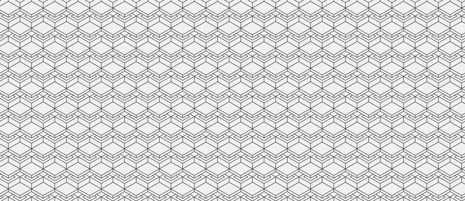 Abstract geometric seamless pattern.  Elegant monochrome design featuring int Stock Illustration