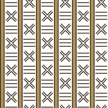 Abstract geometric seamless pattern in ethnic style Stock Illustration