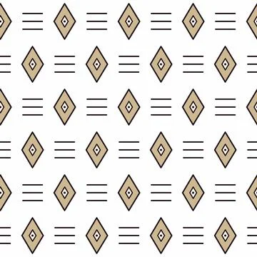Abstract geometric seamless pattern in ethnic style Illustrazione stock