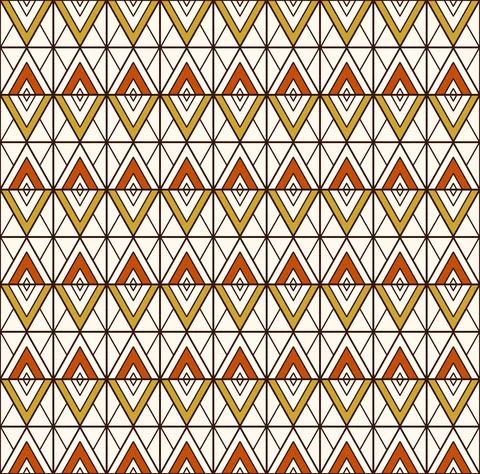 Abstract geometric seamless pattern in ethnic style Illustrazione stock