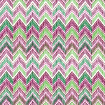 Abstract geometric seamless pattern. Fabric doodle zig zag line ornament. Z.. Stockillustratie