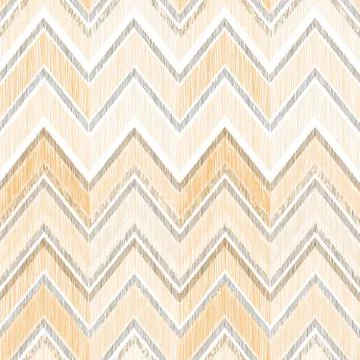 Abstract geometric seamless pattern. Fabric doodle zig zag line Stock Illustration