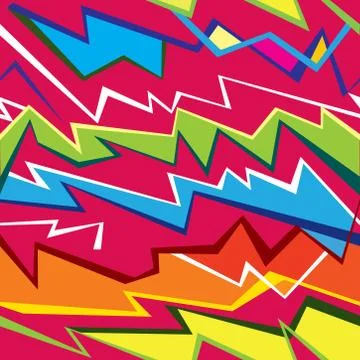 Abstract geometric seamless pattern. Festive zig zag line ornament. イラスト素材