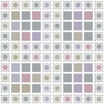 Abstract geometric seamless pattern with grey squares background Stock Illustration