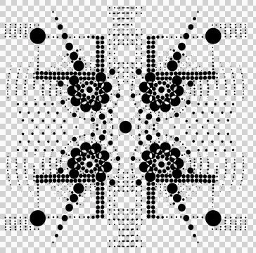 Abstract Geometric Seamless Pattern Hand Drawn Digital Ornament Texture Stock Illustration