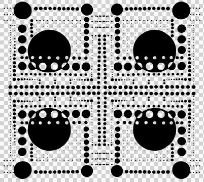 Abstract Geometric Seamless Pattern Hand Drawn Digital Ornament Texture 스톡 일러스트