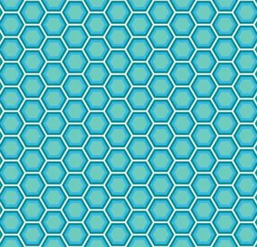 Abstract geometric seamless pattern honeycomb Stock Illustration