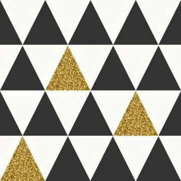 Abstract Geometric Seamless Pattern Stock Illustration