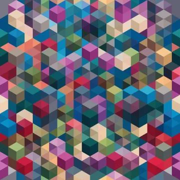 Abstract geometric seamless pattern. Stock Illustration