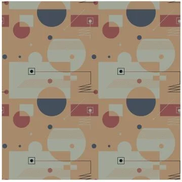 Abstract geometric seamless pattern Stock Illustration