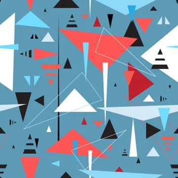 Abstract geometric seamless pattern Stock Illustration