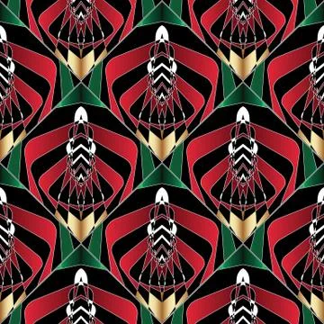 Abstract geometric seamless pattern Stock Illustration