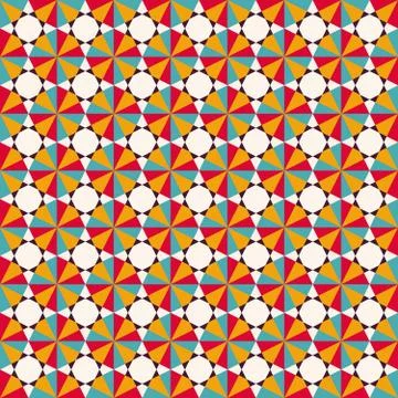 Abstract geometric seamless pattern Stock Illustration