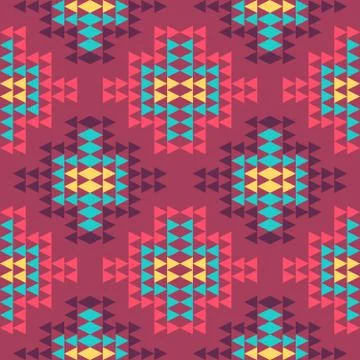 Abstract geometric seamless pattern Stock Illustration