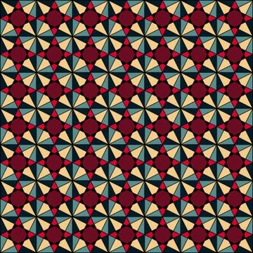 Abstract geometric seamless pattern Stock Illustration