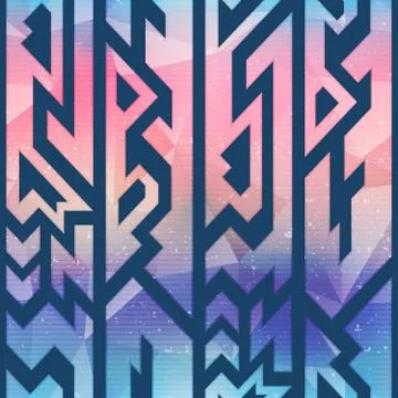 Abstract geometric seamless pattern Illustrazione stock