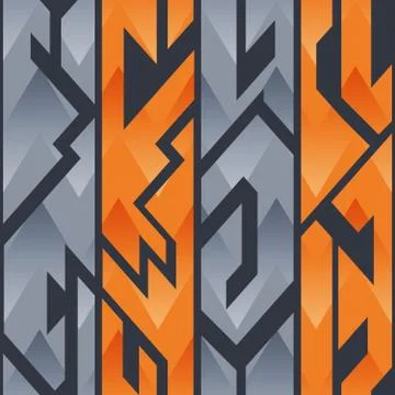 Abstract geometric seamless pattern Stock Illustration