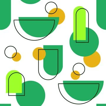 Abstract Geometric Seamless Pattern Stock Illustration