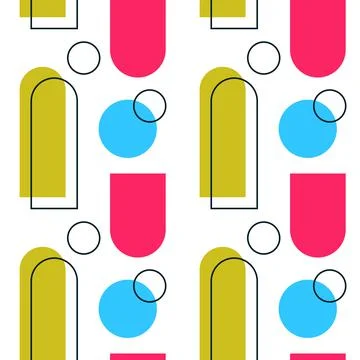 Abstract Geometric Seamless Pattern Illustrazione stock