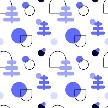 Abstract Geometric Seamless Pattern Stock Illustration
