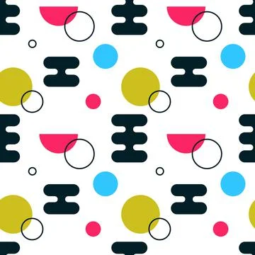 Abstract Geometric Seamless Pattern Stock Illustration