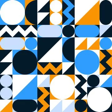 Abstract Geometric Seamless Pattern Stock Illustration