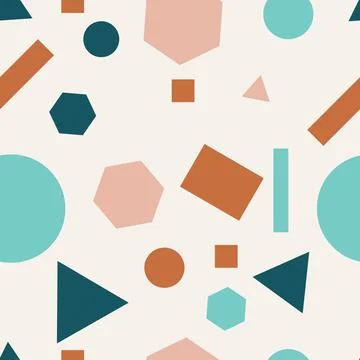 Abstract Geometric Seamless Pattern 스톡 일러스트